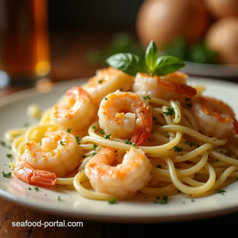 Perfect Shrimp Alfredo Creamy Garlicky RestaurantQuality presentation
