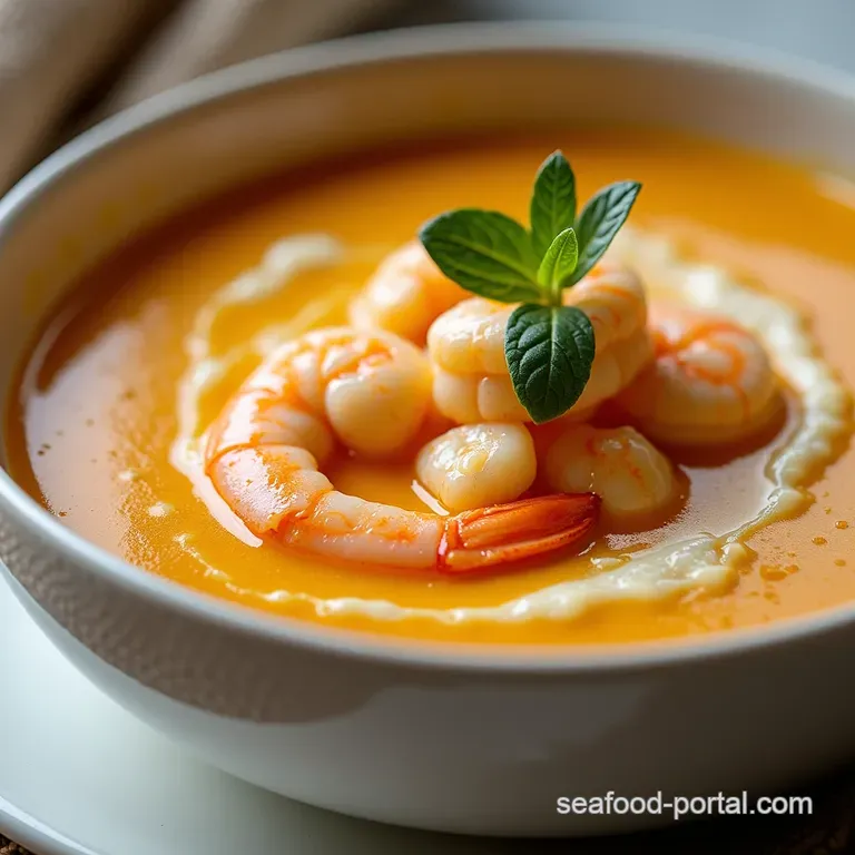 The Velvety Dream Classic Shrimp and Crab Seafood Bisque