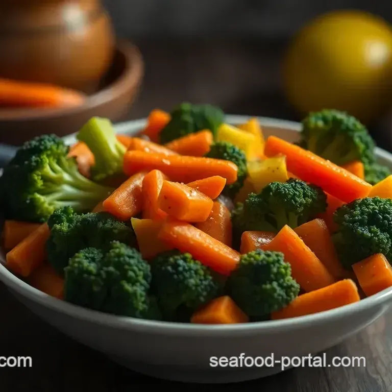 Vibrant Steamed Broccoli and Carrots