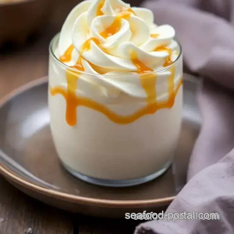 Sea Salt Caramel Cream presentation
