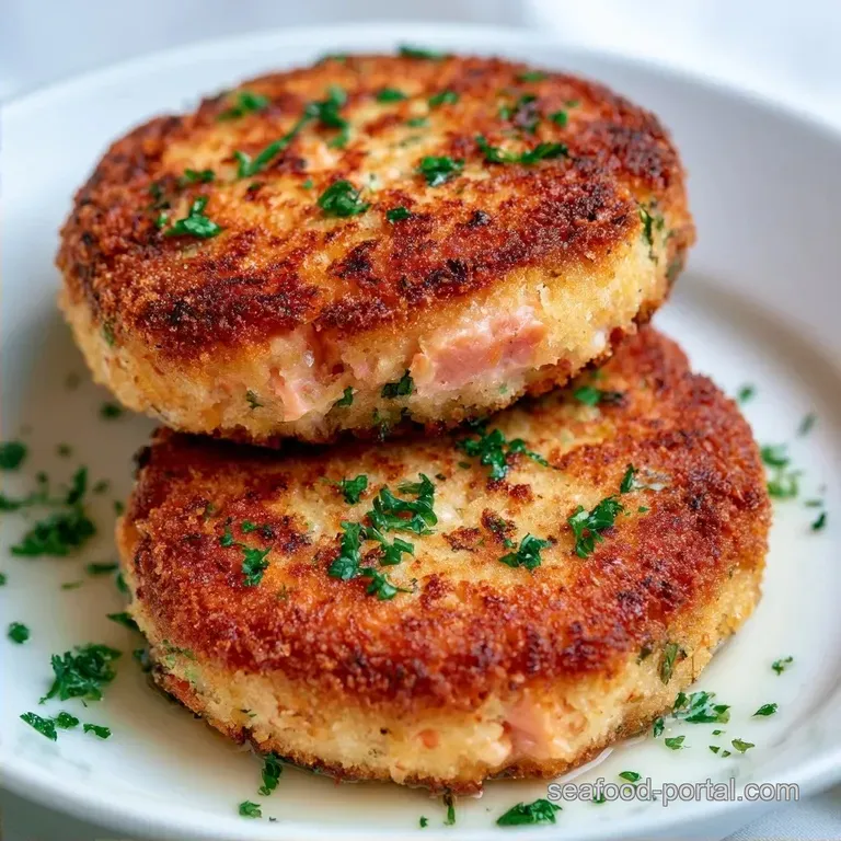 Wild Red Salmon Cakes: Crispy and Savory