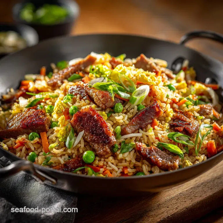 Wok and Roll the Ultimate 20Minute Flavourpacked Pork Fried Rice presentation