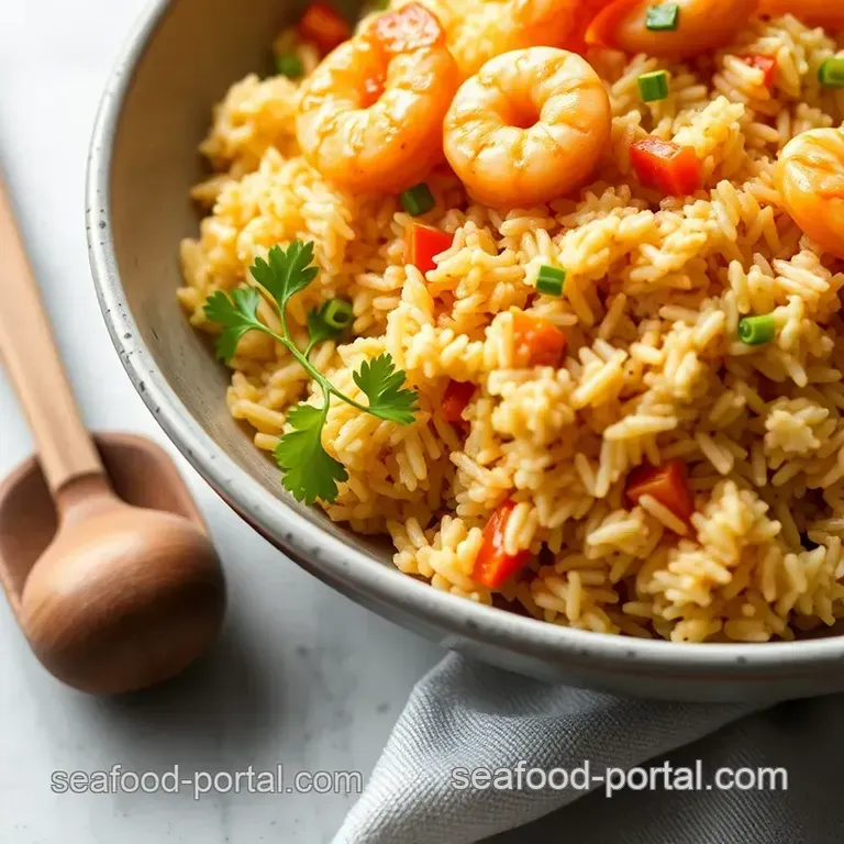 Wok This Way: Shrimp Fried Rice presentation