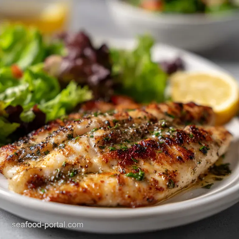 Broiled Tilapia: 15-Minute Lemon Herb Fillets presentation