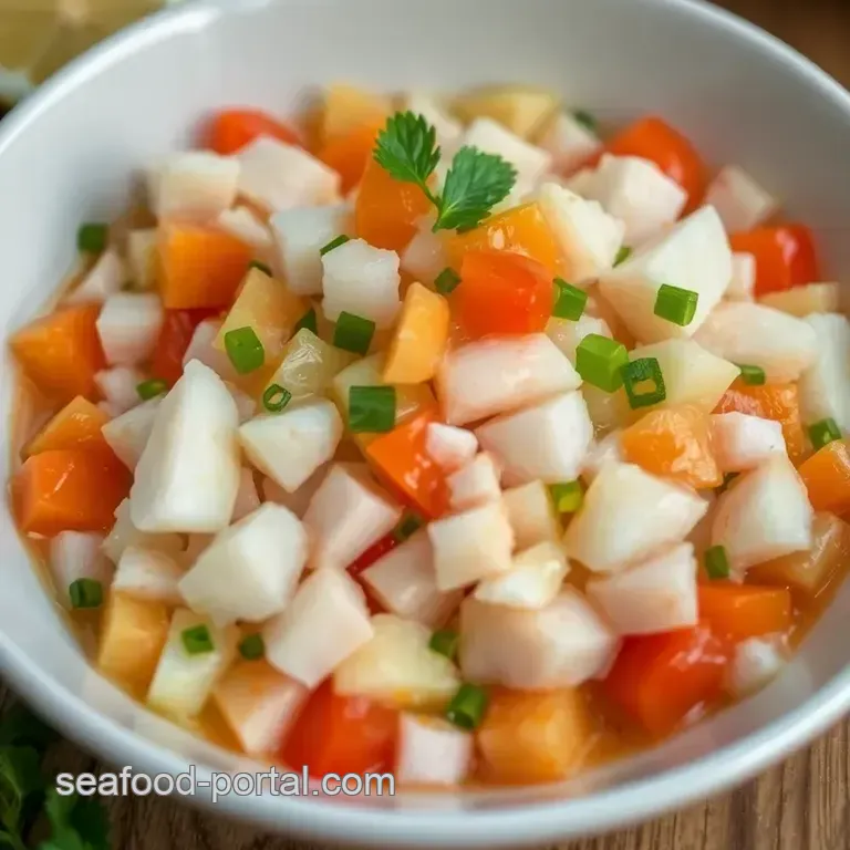 Zesty Citrus Ceviche: a Fresh Taste of the Coast presentation