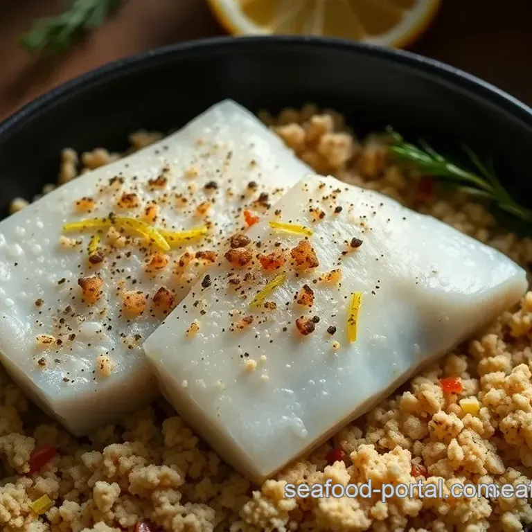 Zesty Citrus Herb Crusted White Sea Bass