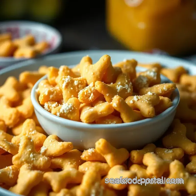 Zesty Dill Pickle Goldfish Crackers presentation