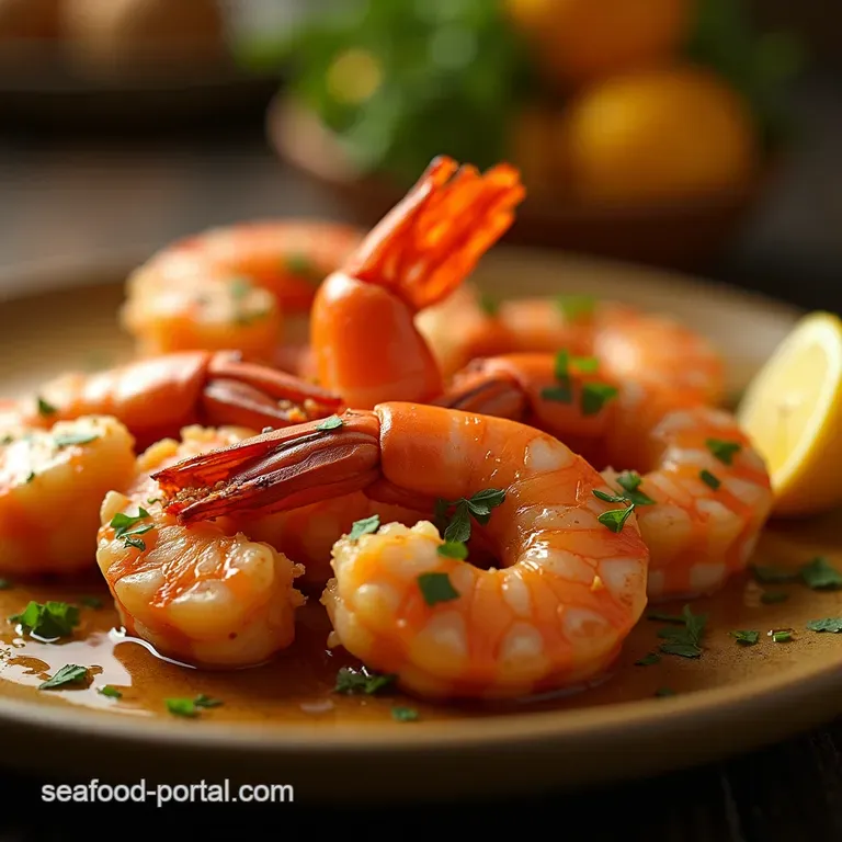 Sizzling Citrus Garlic Grilled Jumbo Shrimp The Ultimate Summer Supper presentation