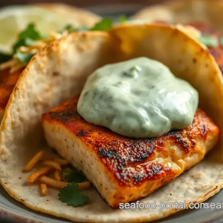 Zesty Grilled Salmon Tacos with Cilantro Lime Crema