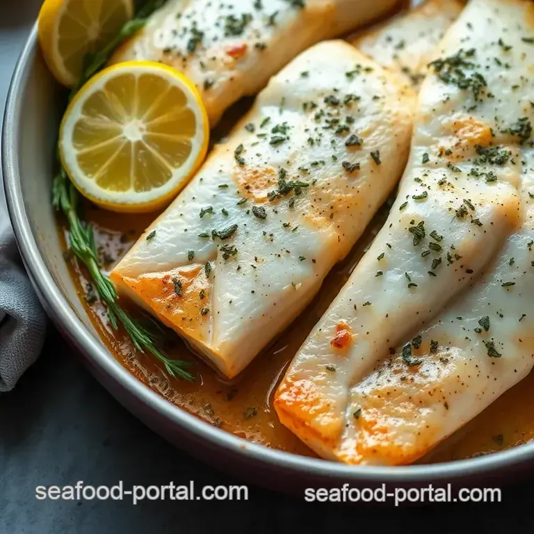 Zesty Herb and Lemon Baked Fish presentation