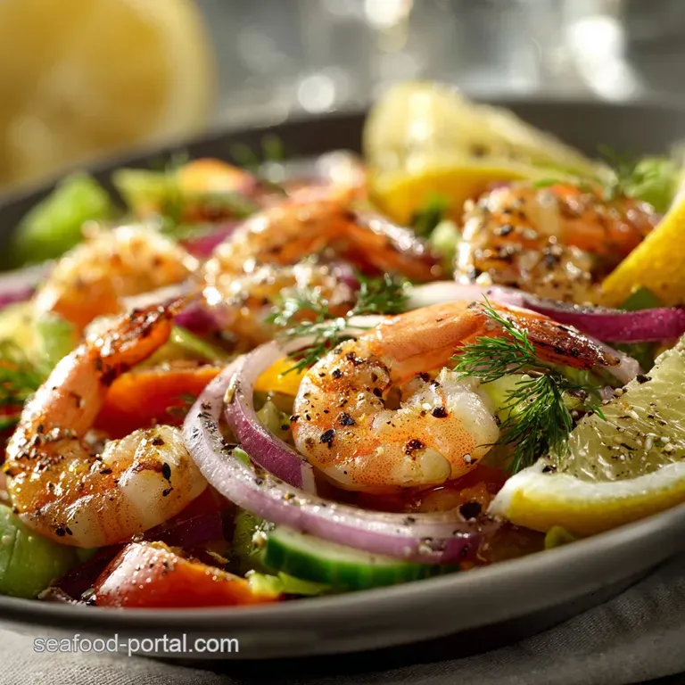 Zesty Summer Fresh Shrimp Salad with Lemon and Dill