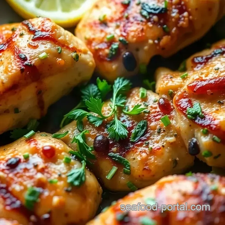 Zesty Lemon Herb Grilled Chicken presentation