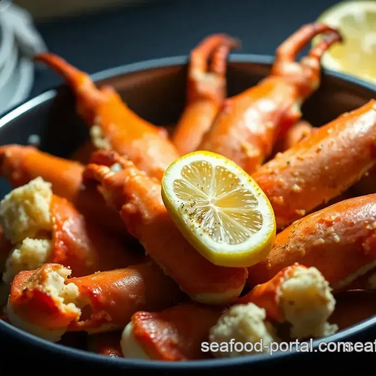 Zesty Oven-Roasted Crab Legs: A Coastal Delight
