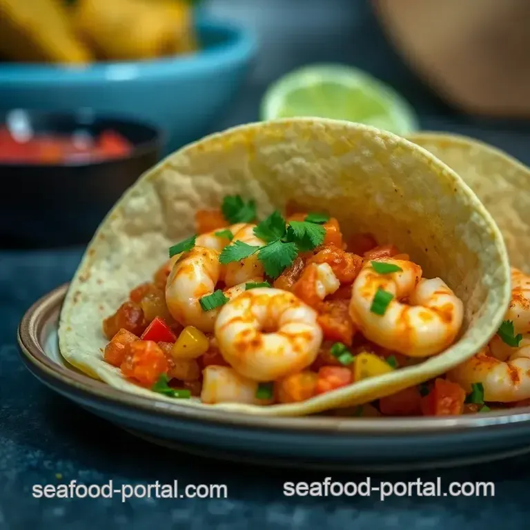Zesty Shrimp Tacos with Fresh Salsa presentation