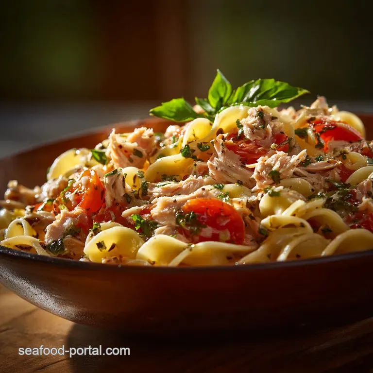 Tuna Pasta Dressing: the Speedy Zesty Italian Job presentation