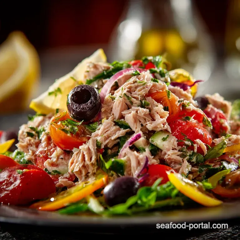 Tuna Salad No Mayonnaise: Zesty Mediterranean Powerhouse presentation