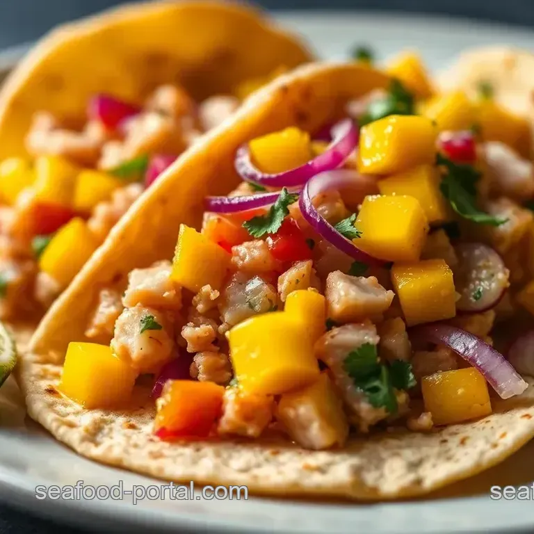 Easy Zesty Tuna Taco Recipe: Vibrant Tacos with Mango Salsa Zesty Tuna Tacos with Fresh Mango Salsa