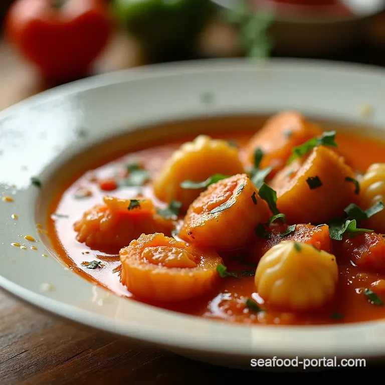 Zuppa Di Pesce Italian Seafood Stew presentation